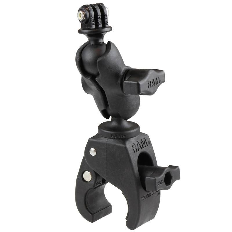 RAM® Tough-Claw™ Small Clamp Mount with Universal Action Camera Adapter - RAP-B-400-A-GOP1U - OC Mounts