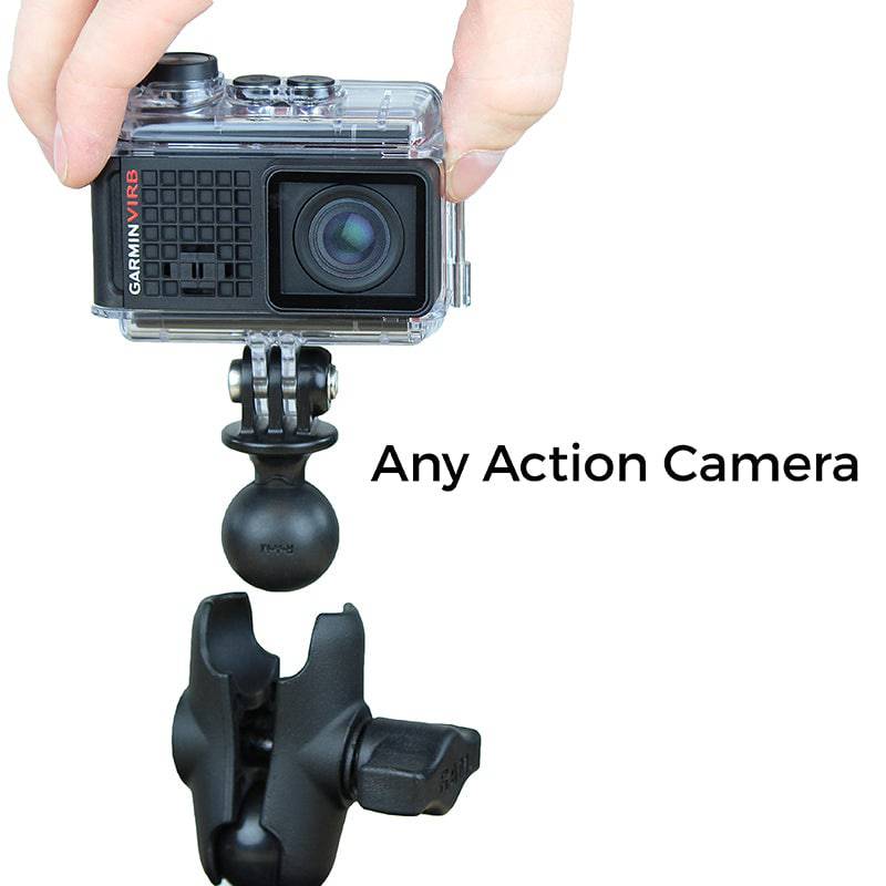 RAM® Ball Adapter for GoPro® Bases with Universal Action Camera Adapter - RAP-B-GOP2-A-GOP1 - OC Mounts