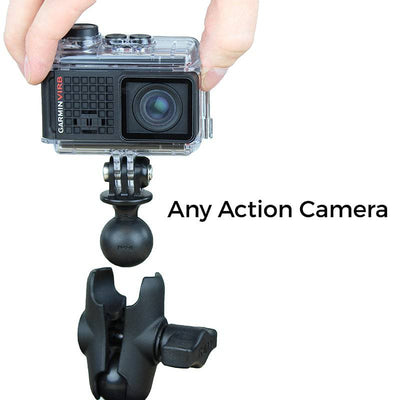 RAM® Ball Adapter for GoPro® Bases with Universal Action Camera Adapter - RAP-B-GOP2-A-GOP1 - OC Mounts