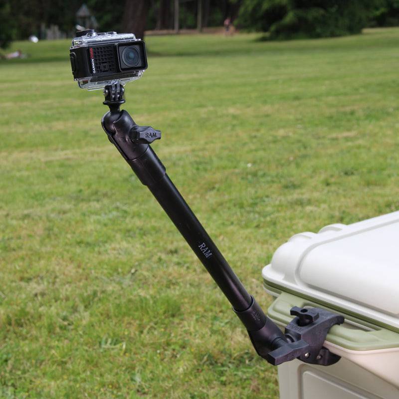 RAM® Tough-Pole™ 22" Action Camera Mount with Medium RAM® Tough-Claw™ - RAP-404-PP12-GOP1U - OC Mounts
