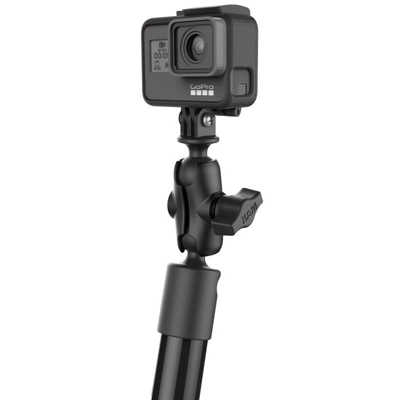 RAM® Tough-Pole™ 38" Camera Mount with Bulkhead Base - RAP-114BD-4-12-4-A-GOP1 - OC Mounts