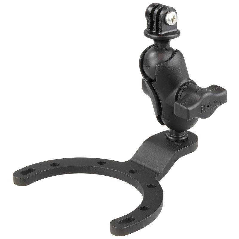 RAM® Large Gas Tank Mount with Universal Action Camera Adapter - RAM-B-411-A-GOP1U - OC Mounts