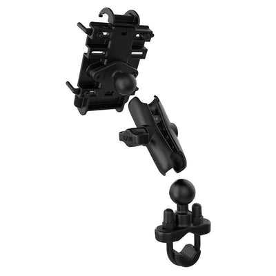RAM® Quick-Grip™ Phone Mount with Handlebar U-Bolt Base - RAM-B-149Z-PD3U - OC Mounts