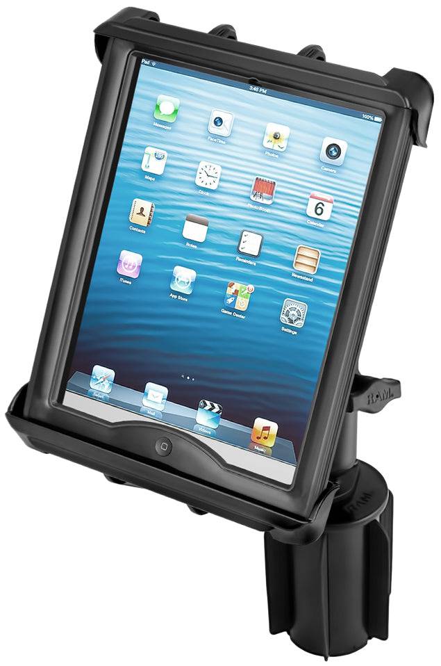 RAM® Tab-Tite™ Tablet Holder with RAM-A-CAN™ II Cup Holder Mount - RAP-299-3-B-102-TAB8U - OC Mounts