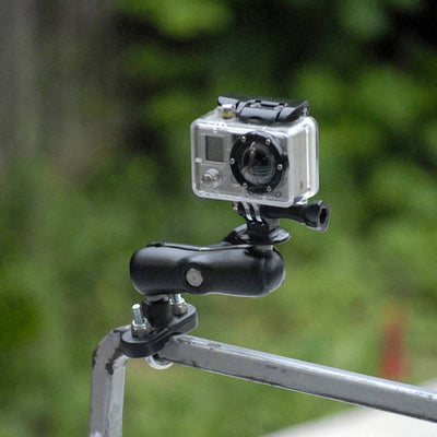 RAM® Handlebar U-Bolt Double Ball Mount with 1/4"-20 Threaded Stud - RAM-B-149Z-237U - OC Mounts