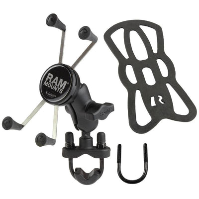 RAM® X-Grip® Large Phone Mount with Handlebar U-Bolt Base - RAM-B-149Z-A-UN10U - OC Mounts