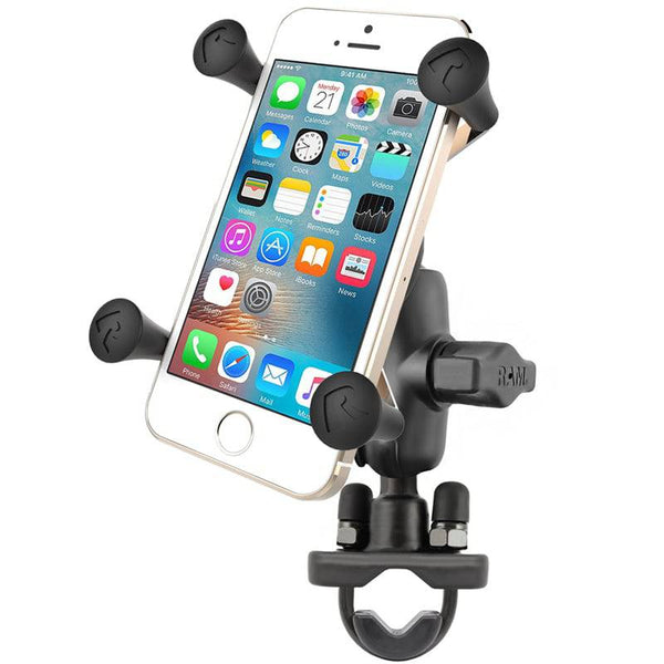 RAM® XGrip® Phone Mount with Handlebar UBolt Base RAMB149ZAUN7U