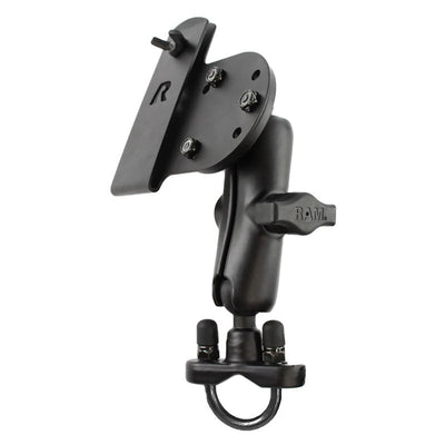 RAM® Handlebar U-Bolt Double Ball Mount with Gun Holster Clip - RAM-B-149Z-GUN1U - OC Mounts