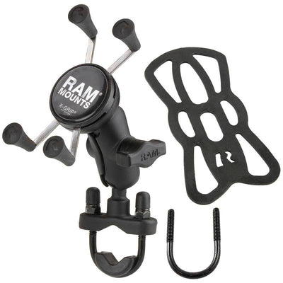 RAM® X-Grip® Phone Mount with Handlebar U-Bolt Base - RAM-B-149Z-A-UN7U - OC Mounts
