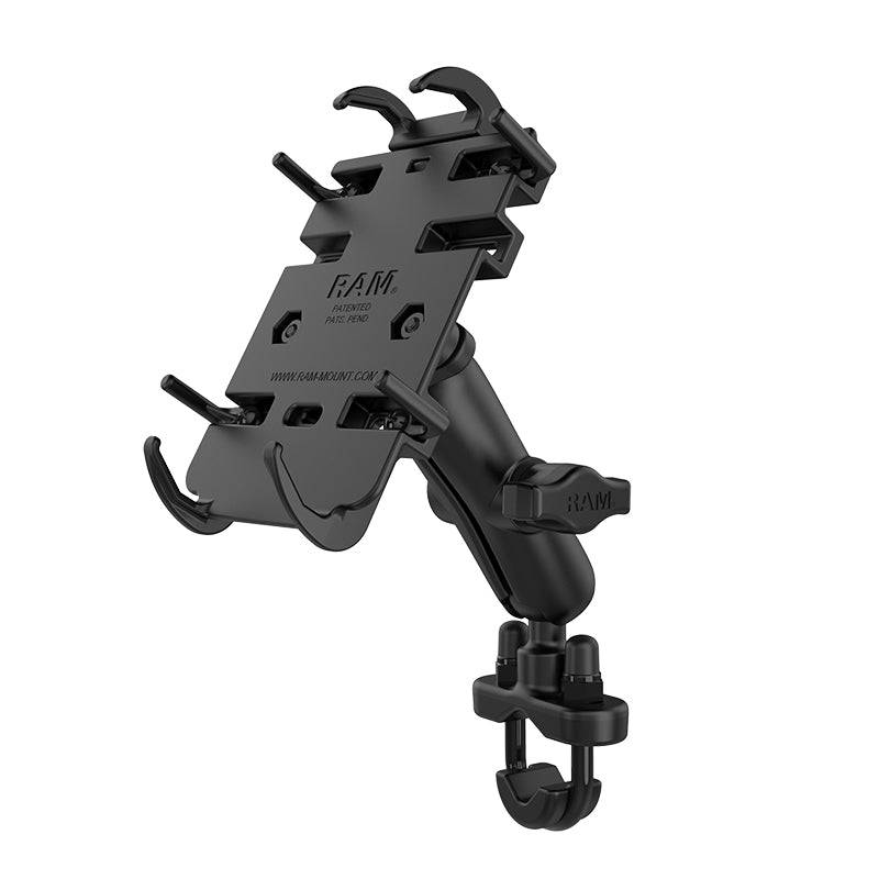 RAM® Quick-Grip™ Phone Mount with Handlebar U-Bolt Base - RAM-B-149Z-PD3U - OC Mounts