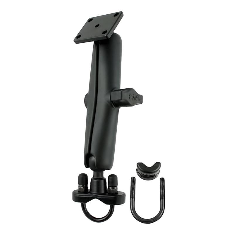 RAM® Handlebar U-Bolt Double Ball Mount with Rectangle AMPS Plate - RAM-B-149Z-C-347U - OC Mounts