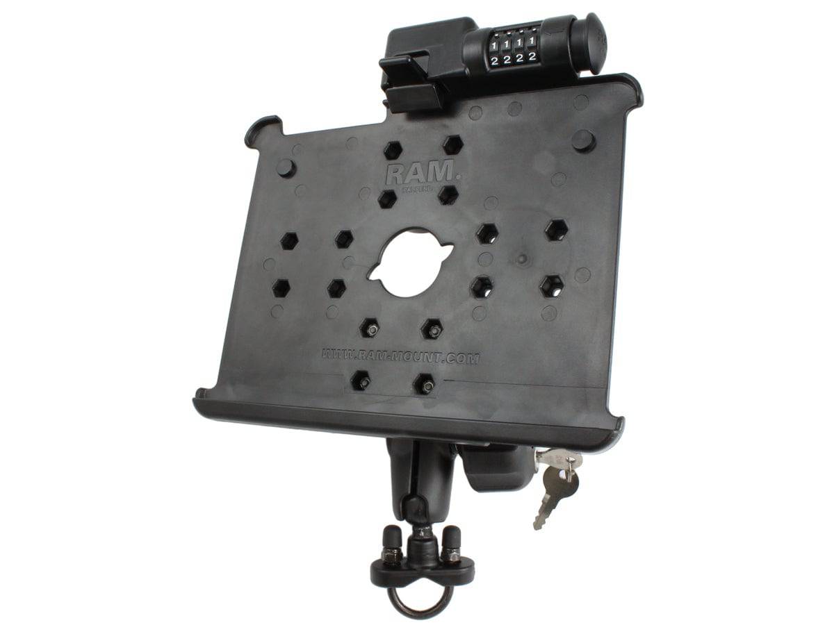 RAM® Latch-N-Lock™ for Apple iPad Gen 1-2 with Handlebar U-Bolt Base - RAM-B-149Z-AP8LU - OC Mounts
