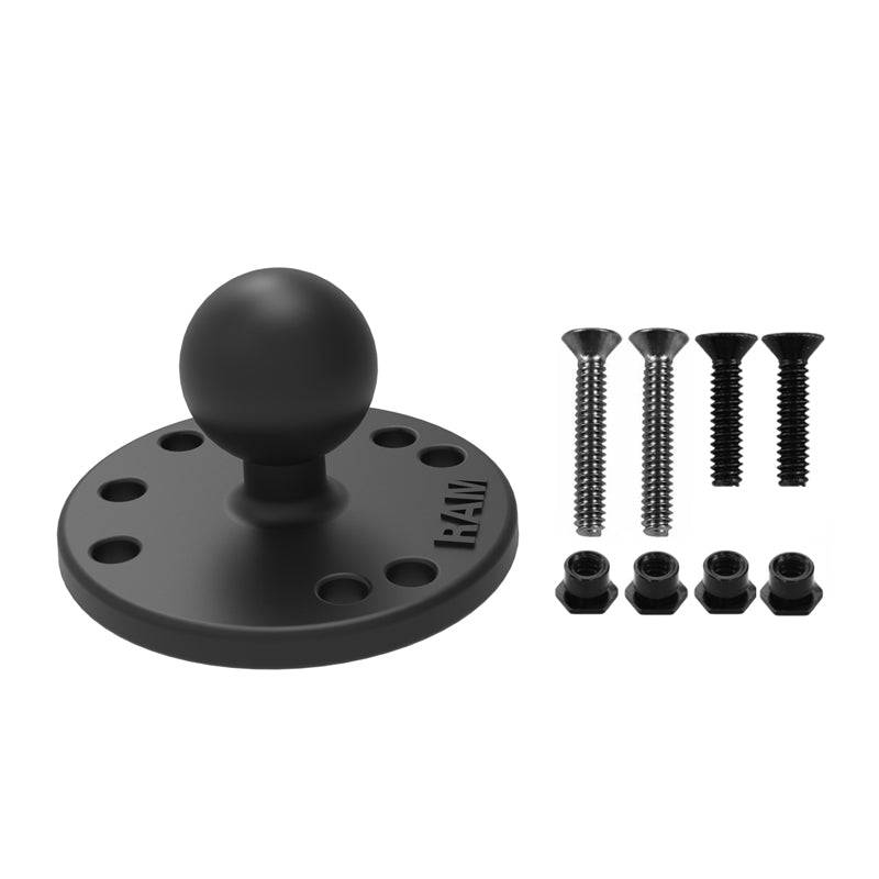 RAM® Round Plate with Ball & Mounting Hardware for Garmin StreetPilot - RAM-B-202-G3U - OC Mounts