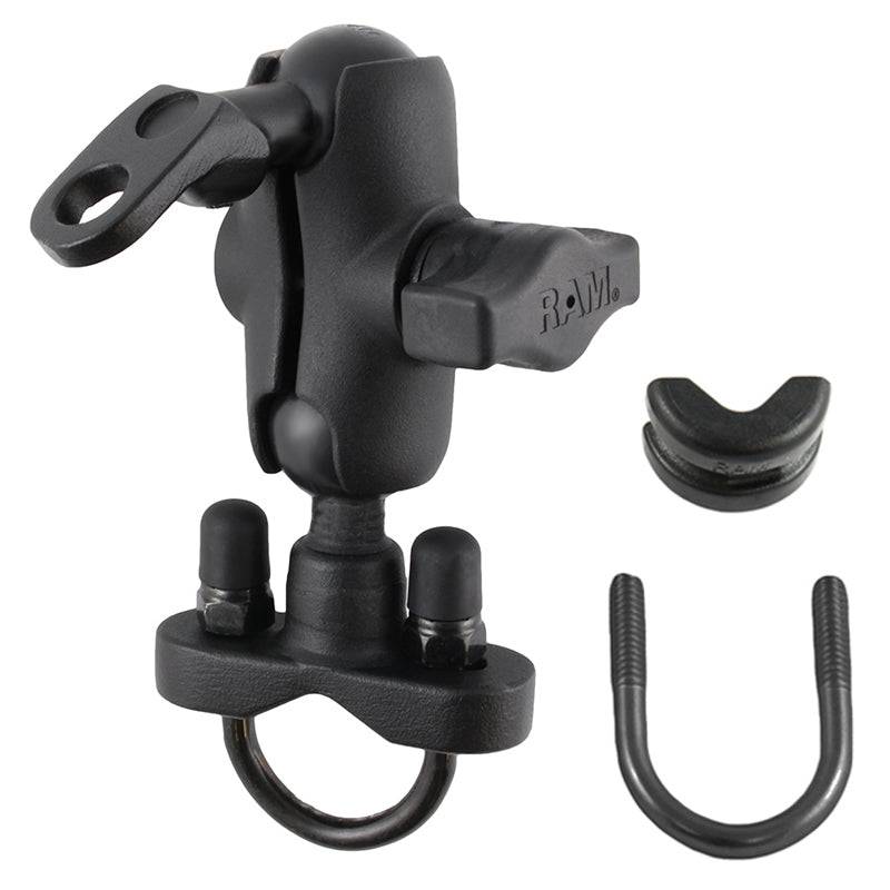 RAM® Handlebar U-Bolt Double Ball Mount with 9mm Hole - RAM-B-149Z-A-272U - OC Mounts