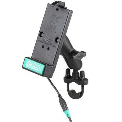 GDS® Universal Phone Dock with Handlebar U-Bolt Base for IntelliSkin® - RAM-B-149Z-GDS-DOCK-V1U - OC Mounts