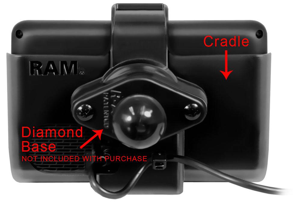 RAM® EZ-Roll'r™ Cradle for Garmin dezl™ 560LMT & 560LT - RAM-HOL-GA43U - OC Mounts