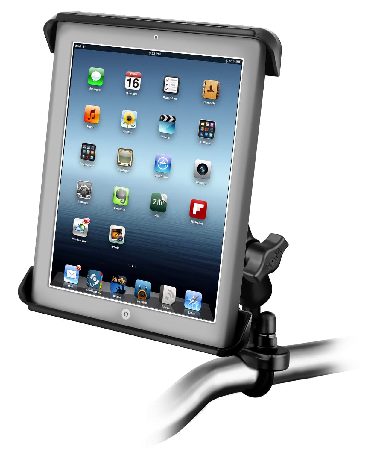RAM® Tab-Tite™ Handlebar U-Bolt Mount for Large Tablets - RAM-B-149Z-TAB-LG - OC Mounts