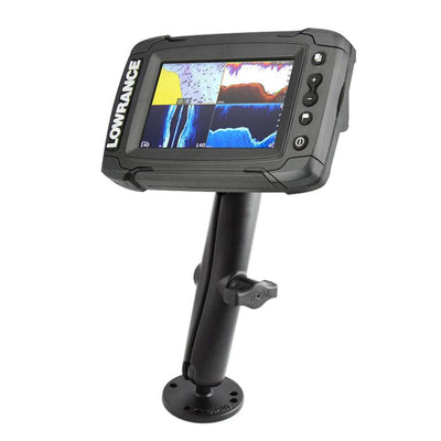 RAM® Double Ball Mount for Lowrance Elite-4 & Mark-4 - RAM-B-101-C-LO11 - OC Mounts