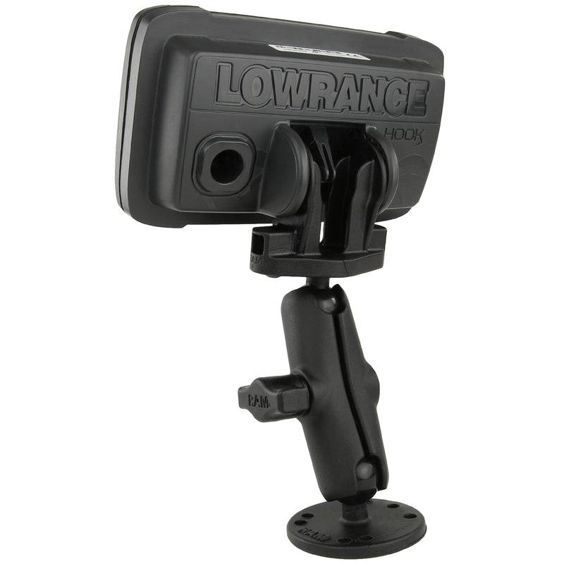 RAM® Double Ball Mount for Lowrance Hook² Series - RAM-B-101-LO12 - OC Mounts