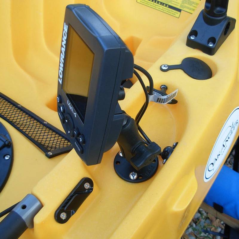 RAM® Double Ball Mount for Lowrance Elite-5 & Elite-7 Ti - RAM-B-101-LO11 - OC Mounts