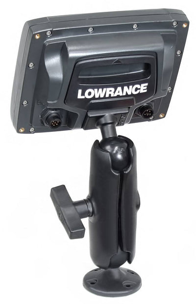 RAM® Composite Double Ball Mount for Lowrance Elite-5, Mark-5 + More - RAP-101U-LO11 - OC Mounts
