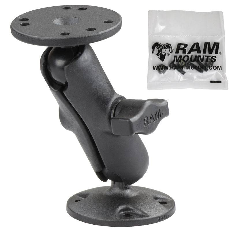 RAM® Composite Double Ball Mount with Hardware for Garmin Striker + More - RAP-B-101U-G4 - OC Mounts