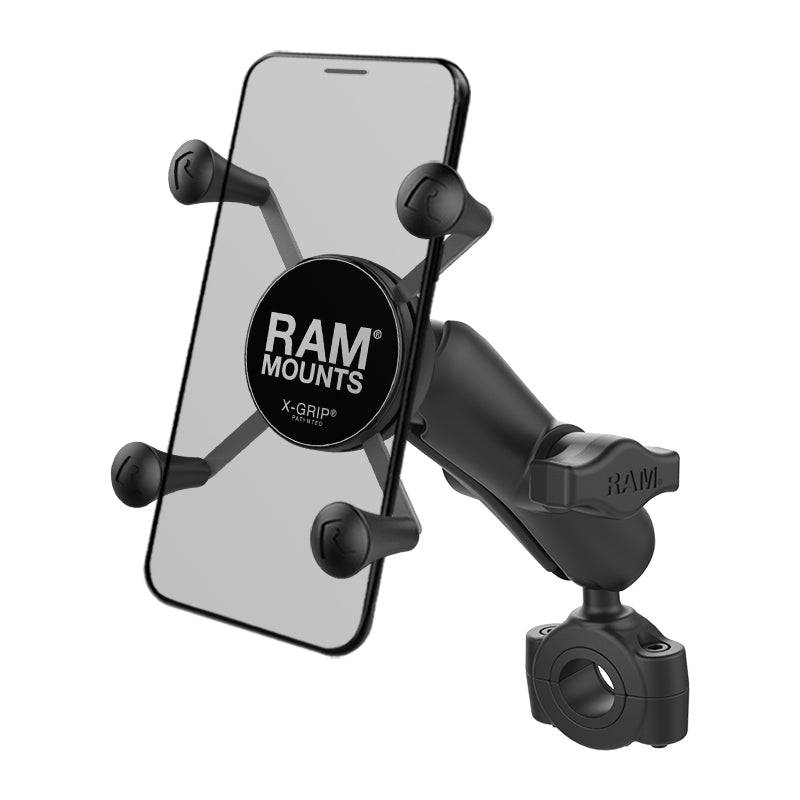 RAM® X-Grip® Phone Mount with RAM® Torque™ Medium Rail Base - RAM-B-408-75-1-UN7U - OC Mounts