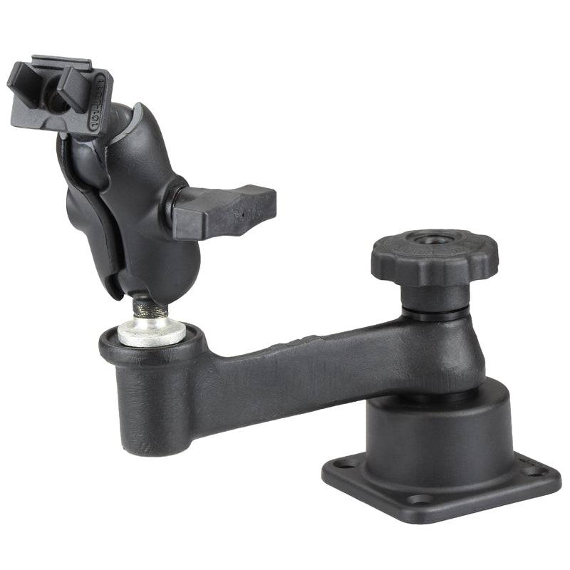 RAM Horizontal Swing Arm Mount for Lowrance Elite-5 Series - RAM-109H-2B-B-LO11 - OC Mounts