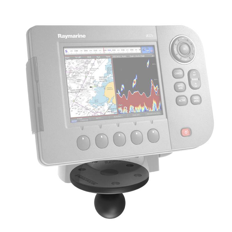 RAM® Large Round Plate with Ball for Raymarine A50, A50D, A57D & A70 - RAM-240U-RM1 - OC Mounts