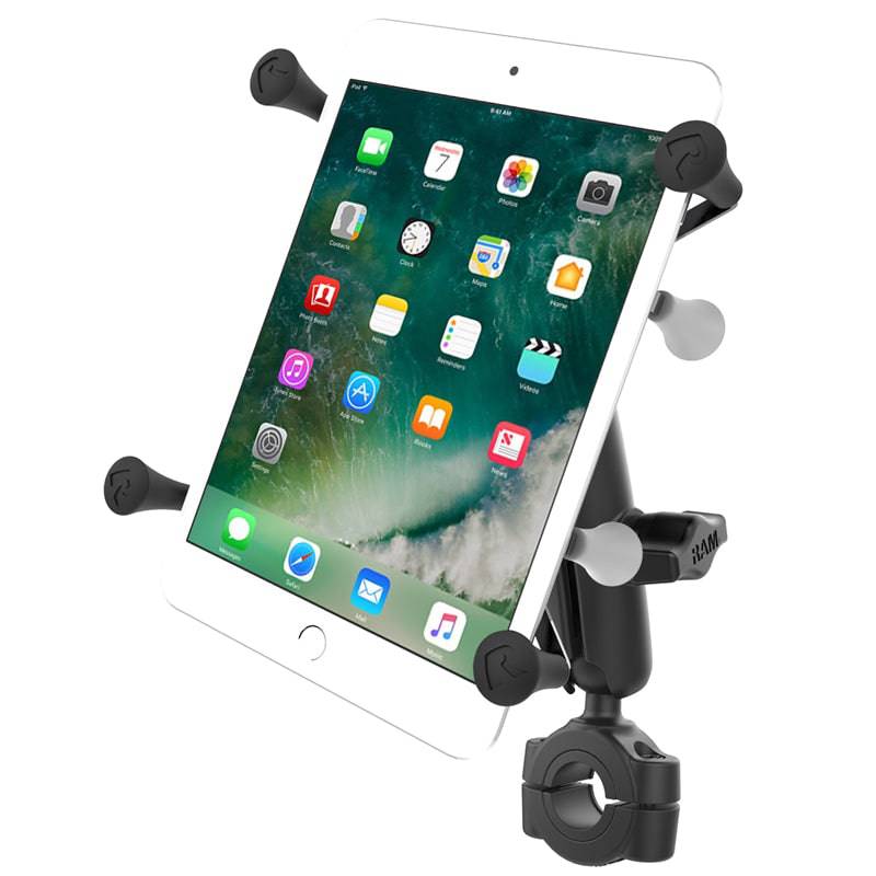 RAM® X-Grip® with RAM® Torque™ Medium Rail Base for 7"-8" Tablets - RAM-B-408-75-1-UN8U - OC Mounts