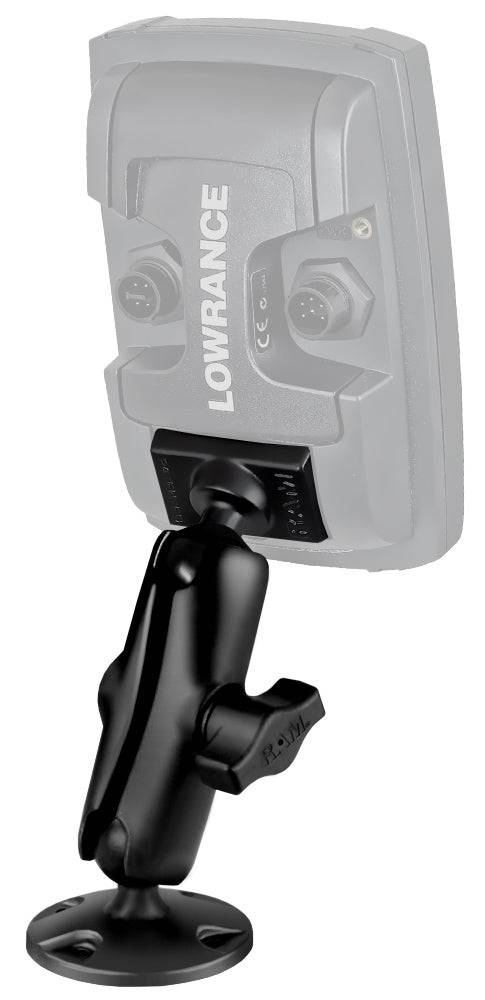 RAM® Composite Double Ball Mount for Lowrance Elite-5 & Elite-7 Ti - RAP-B-101U-LO11 - OC Mounts