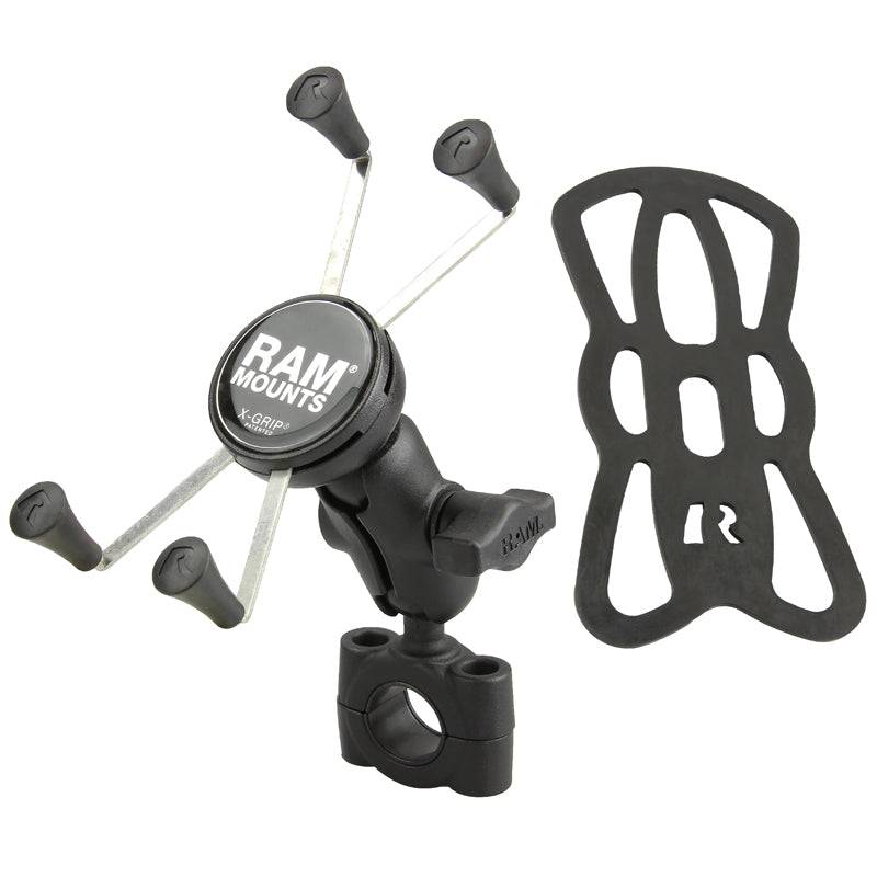 RAM® X-Grip® Large Phone Mount with RAM® Torque™ Medium Rail Base - RAM-B-408-75-1-A-UN10 - OC Mounts