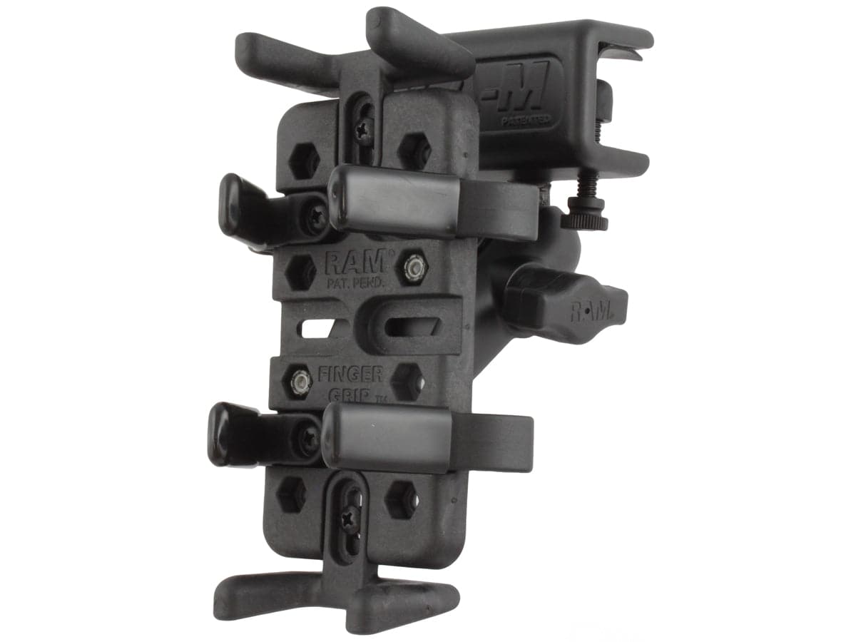 RAM® Finger-Grip® Universal Holder with Glare Shield Clamp Mount - RAM-B-177-UN4 - OC Mounts