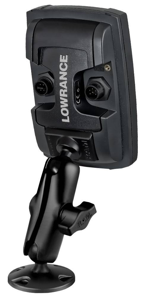 RAM® Composite Double Ball Mount for Lowrance Elite-5 & Elite-7 Ti - RAP-B-101U-LO11 - OC Mounts