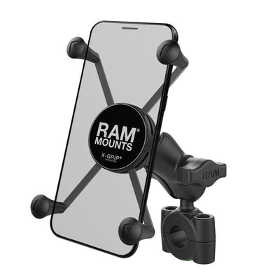 RAM® X-Grip® Large Phone Mount with RAM® Torque™ Medium Rail Base - RAM-B-408-75-1-A-UN10 - OC Mounts