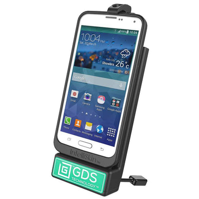 GDS® Powered Phone Dock with RAM® Torque™ Large Rail Base - RAM-B-408-112-15-GDS-DOCK-V1U - OC Mounts
