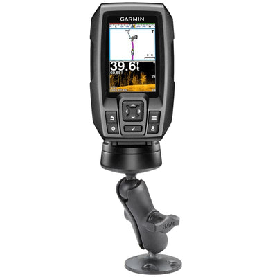 RAM® Composite Double Ball Mount with Hardware for Garmin Striker + More - RAP-B-101U-G4 - OC Mounts