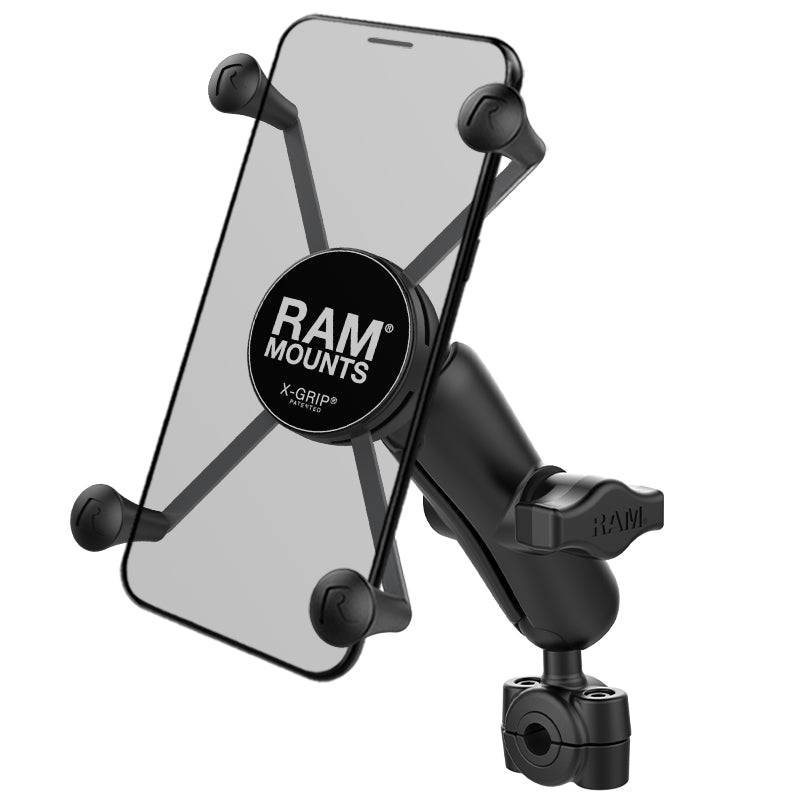 RAM® X-Grip® Large Phone Mount with RAM® Torque™ Small Rail Base - RAM-B-408-37-62-UN10U - OC Mounts