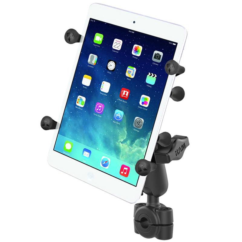 RAM® X-Grip® with RAM® Torque™ Small Rail Base for 7"-8" Tablets - RAM-B-408-37-62-UN8U - OC Mounts
