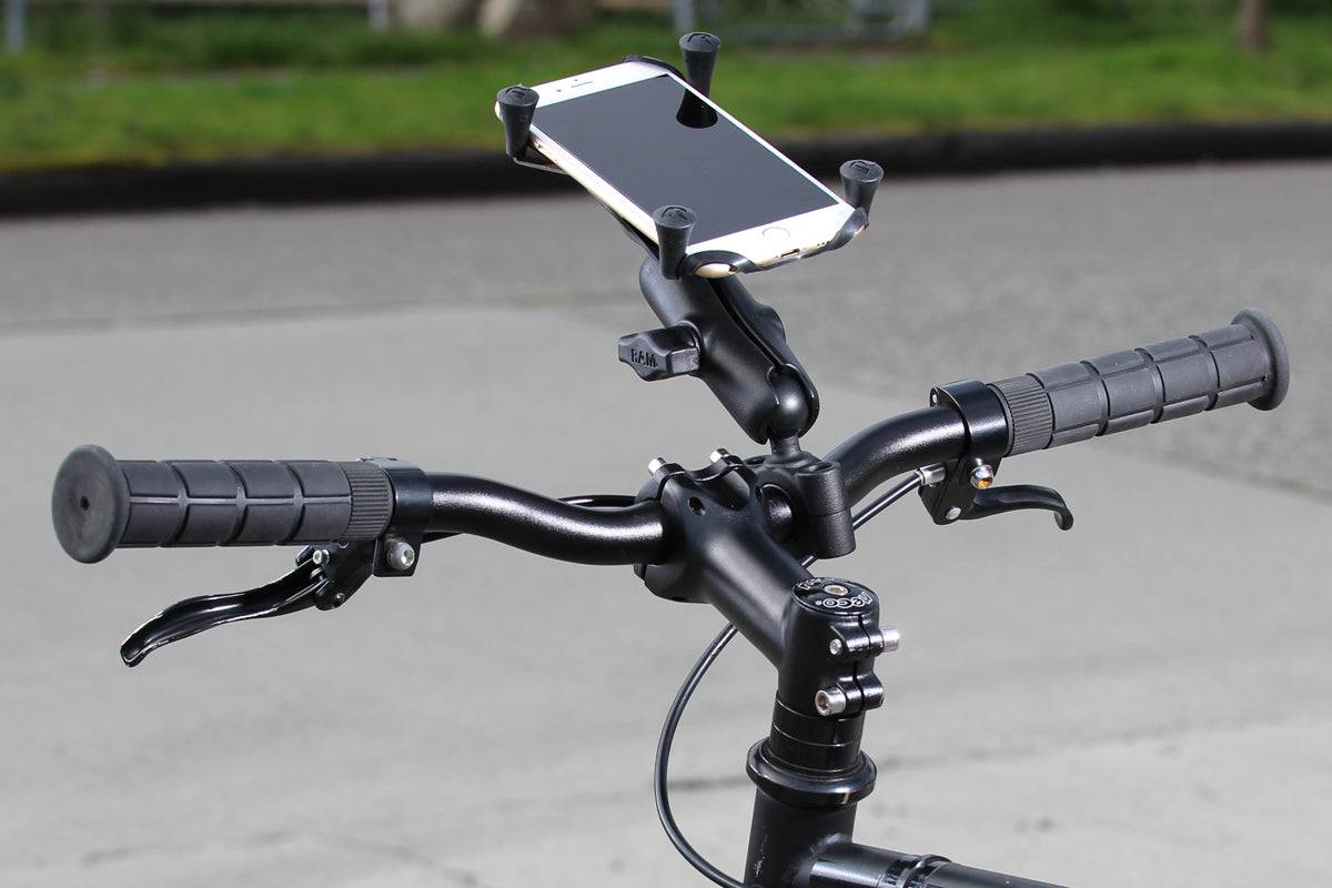 RAM® X-Grip® Large Phone Mount with RAM® Torque™ Medium Rail Base - RAM-B-408-75-1-UN10U - OC Mounts