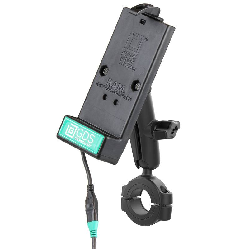 GDS® Powered Phone Dock with RAM® Torque™ Large Rail Base - RAM-B-408-112-15-GDS-DOCK-V1U - OC Mounts