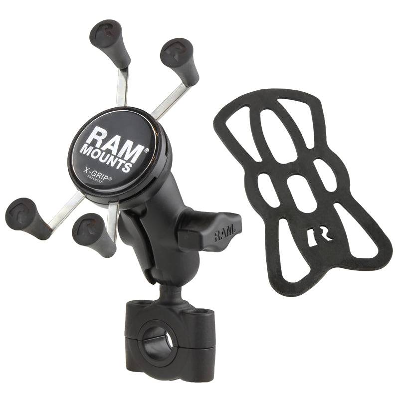 RAM® X-Grip® Phone Mount with RAM® Torque™ Medium Rail Base - RAM-B-408-75-1-A-UN7U - OC Mounts