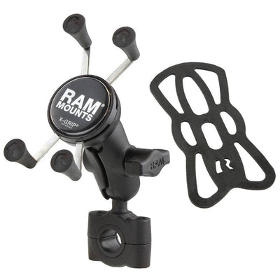 RAM® X-Grip® Phone Mount with RAM® Torque™ Medium Rail Base - RAM-B-408-75-1-A-UN7U - OC Mounts