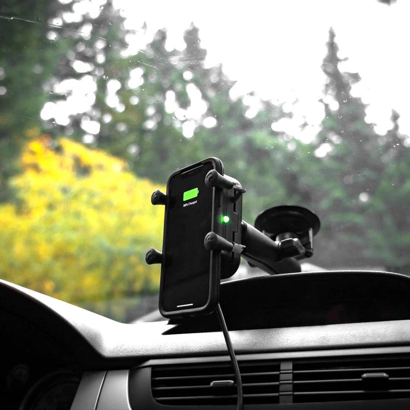 RAM® Tough-Charge™ Waterproof Wireless Charging Suction Cup Mount - RAM-B-166-UN12W - OC Mounts