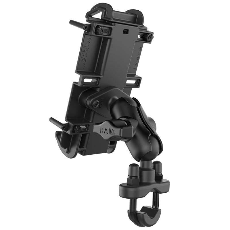 RAM® Quick-Grip™ XL Phone Mount with Handlebar U-Bolt Base - RAM-B-149Z-A-PD4U - OC Mounts