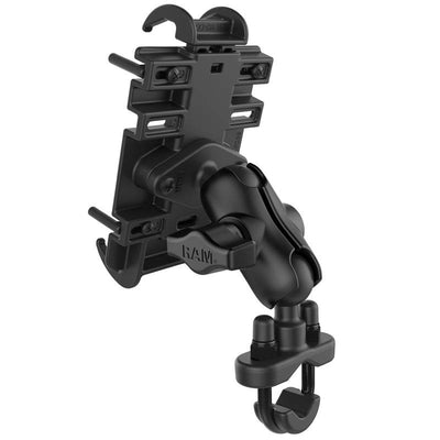 RAM® Quick-Grip™ Phone Mount with Handlebar U-Bolt Base - RAM-B-149Z-A-PD3U - OC Mounts