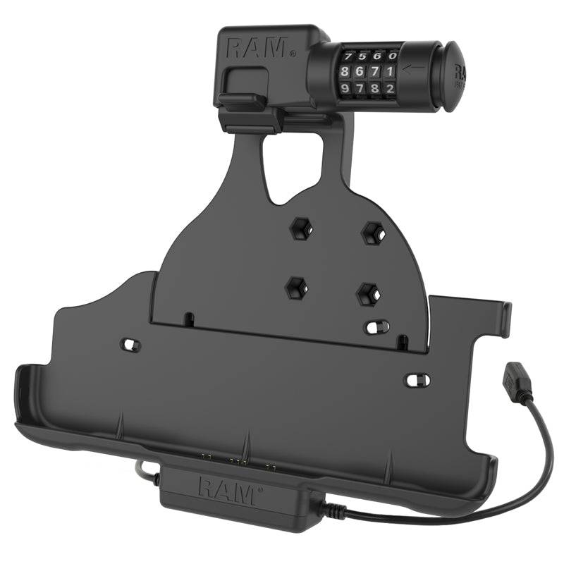RAM® Power + Data Combo-Locking Cradle for Samsung Tab Active Pro - RAM-HOL-SAM52PDCLU - OC Mounts