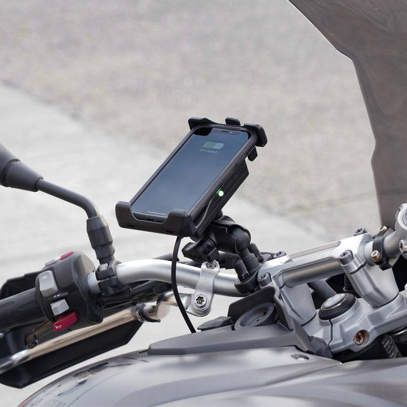 RAM® Quick-Grip™ Waterproof Wireless Charging Handlebar Mount - RAM-B-149Z-A-UN14W-V7M - OC Mounts