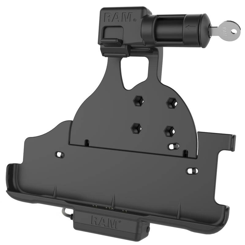 RAM® EZ-Roll'r™ Powered Key-Locking Cradle for Samsung Tab Active Pro - RAM-HOL-SAM52PKLU - OC Mounts
