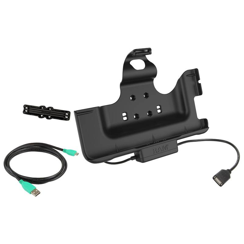 RAM® EZ-Roll'r™ Power & Data Cradle for Samsung Galaxy Tab Active Pro - RAM-HOL-SAM52PDU - OC Mounts